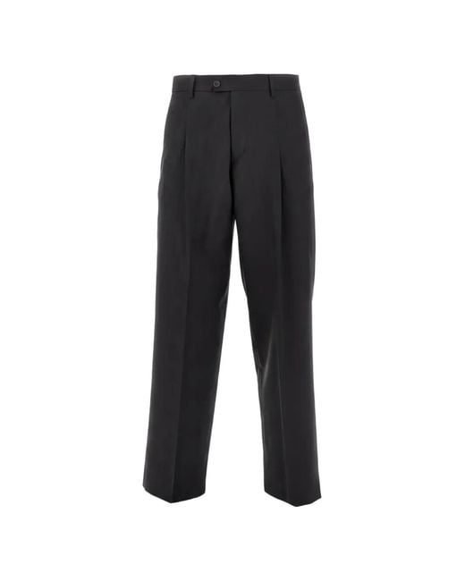 BRERAS Milano Black Pleated Trousers for men