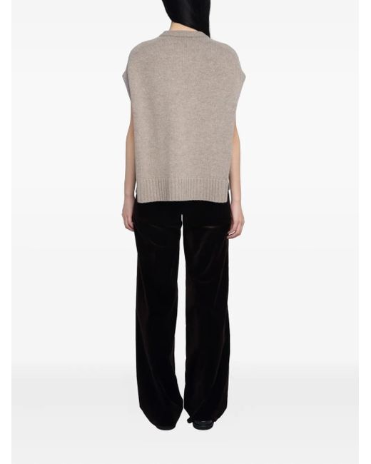 Zadig & Voltaire Gray Knitted Sleeveless Vest