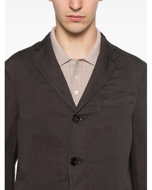 Boglioli Gray Single-Breasted Blazer for men