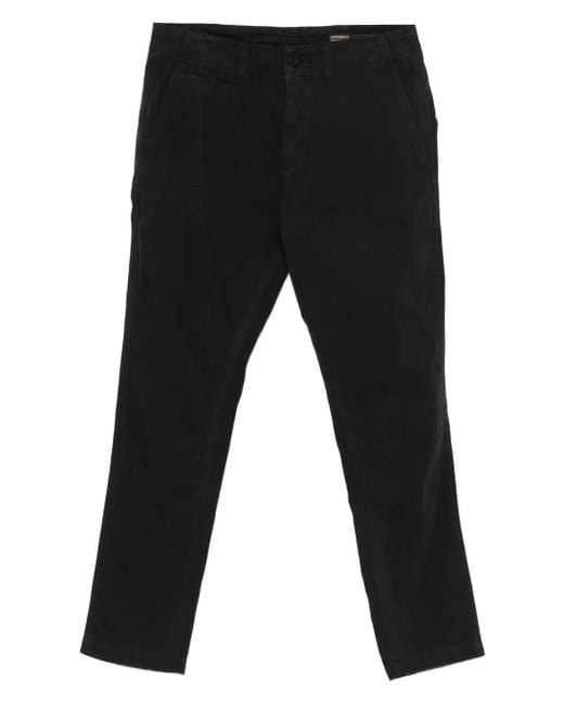 Superdry Black Stretch-Cotton Trousers for men