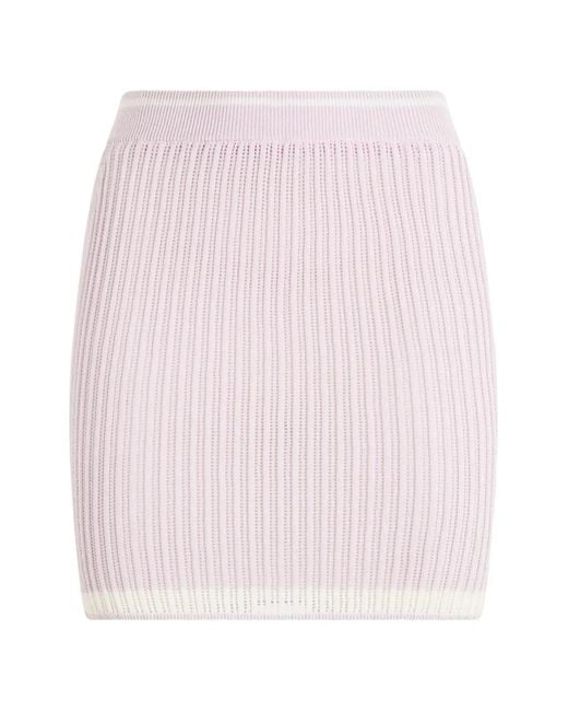 Philipp Plein Pink Mini Knitted Skirt