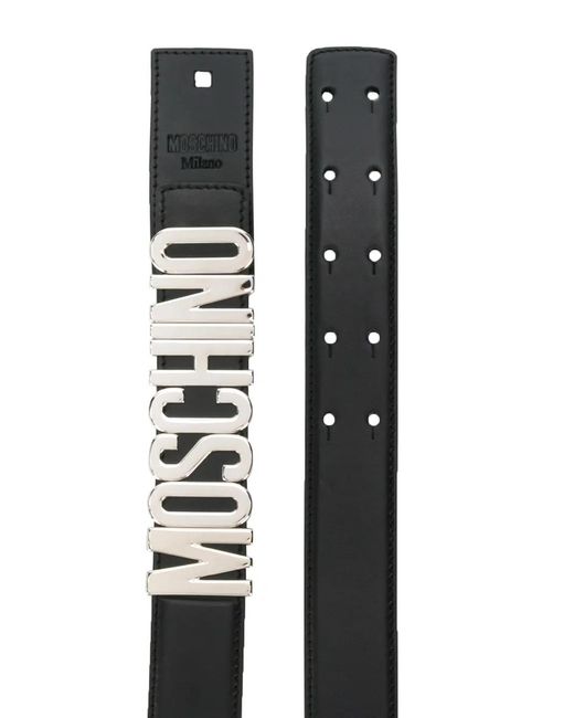 Moschino Black Belts for men