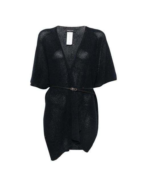 Fabiana Filippi Black V-Neck Cardi-Coat