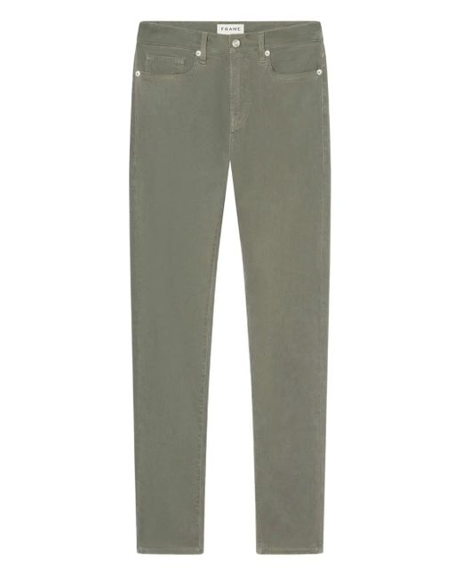 FRAME Green Five-Pocket Jeans for men