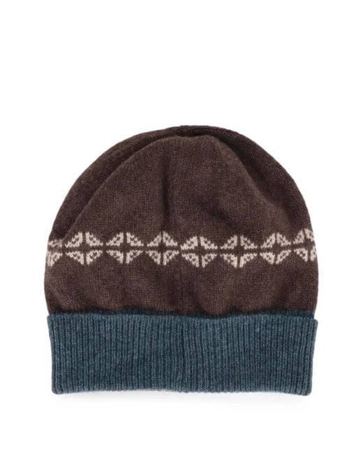 Isaia Brown Beanie Hat for men