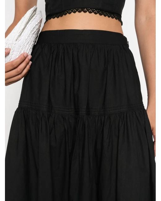 Falda larga Sebastiane Doen de color Black