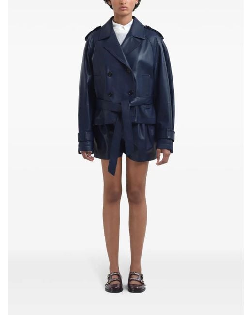 Marni Blue Double-Breasted Jacket