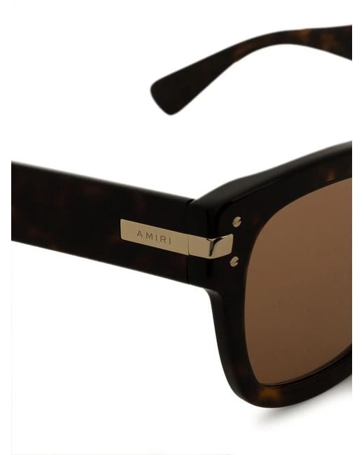 Amiri Brown Classic Logo Sunglasses for men