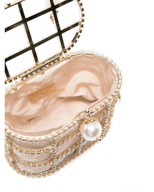 Rosantica White Holli Faux Pearl-Embellished Mini Bag