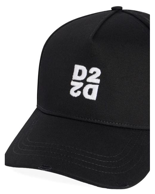 DSquared² Black Baseball Cap for men