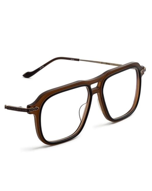 Matsuda Brown Square-Frame Glasses
