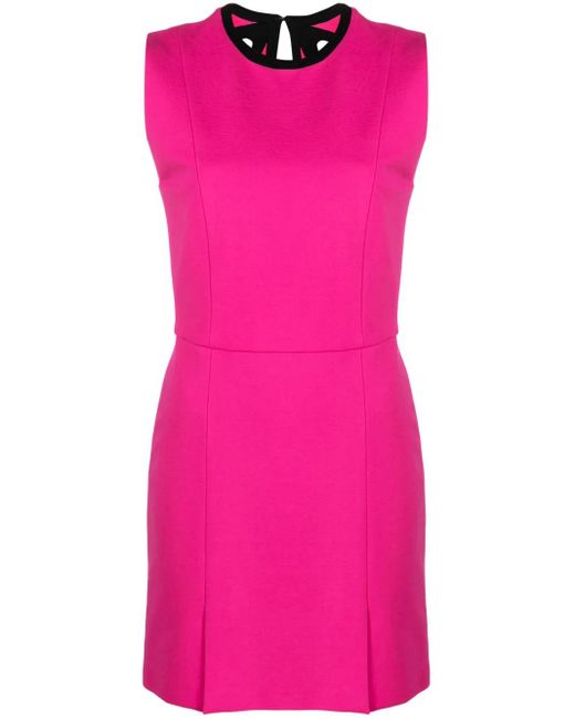 MSGM Pink Dress With Cut Out