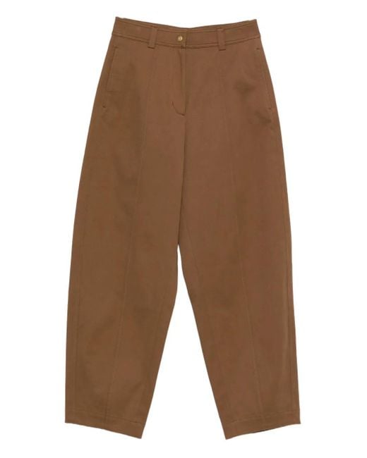 Moncler Brown Hose aus Gabardine
