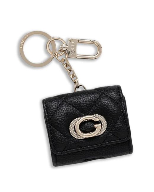 Guess Black Quilted Logo Wallet