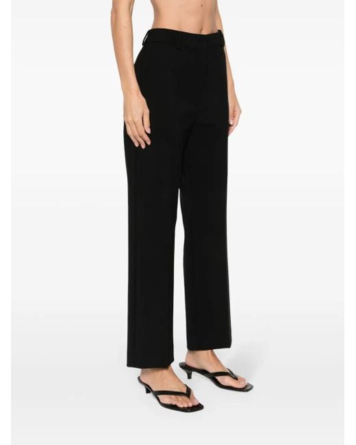 Sportmax Black Romagna Straight Trousers