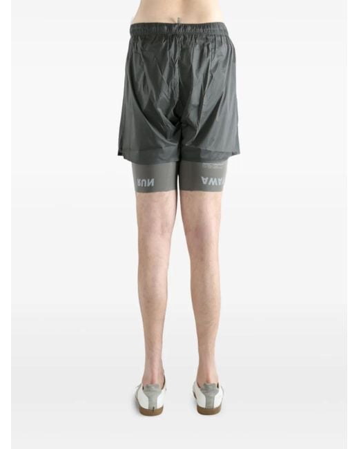 Satisfy Gray Coffeethermal 8" Layered Shorts for men