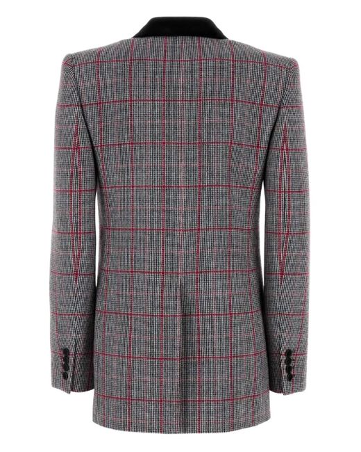 Chloé Black Plaid Blazer