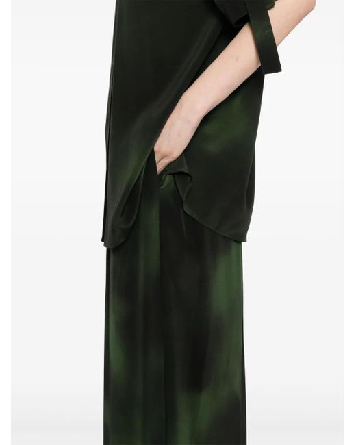 Aje. Glaze シルク パンツ Green