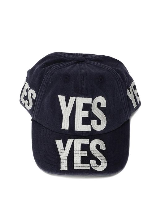 Kap Company Blue Embossed Print Adjustable Cap