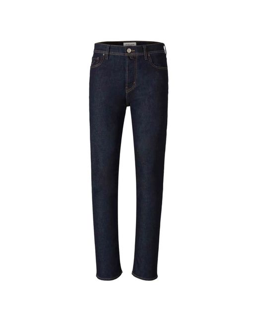 Jacob Cohen Blue Logo-Patch Slim-Fit Jeans for men