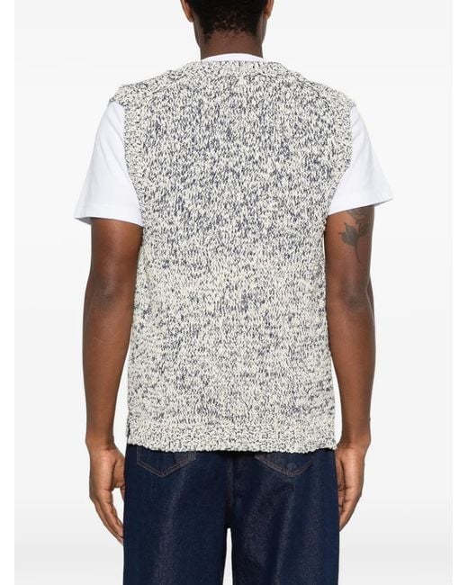 Chaleco Con Efecto De Marga Amaranto de hombre de color Gray
