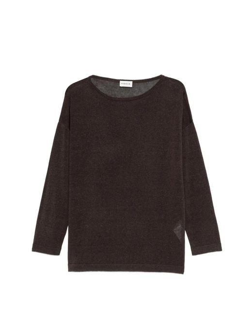 P.A.R.O.S.H. Brown Baby Girl Dropped-Sleeve Sweater