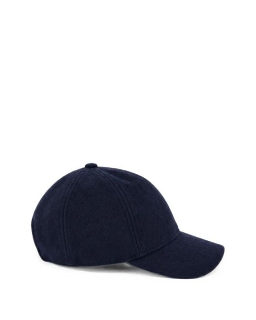Franzese Collection Blue David Beckham Wool Cap for men