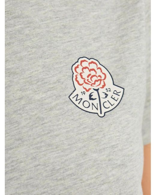 Moncler White T-Shirt With Logo