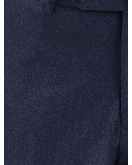 Germano 1952 Blue Virgin-Wool Tailored Trousers for men