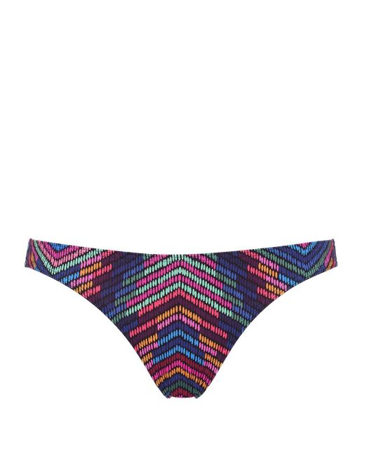 Eres Blue Artifice Geometric-Print Bikini Briefs