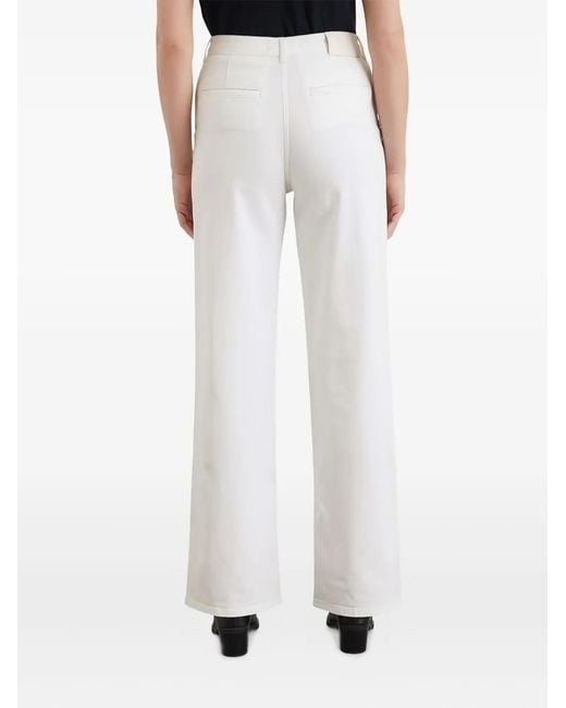 Marc O' Polo White Logo-Patch Jeans