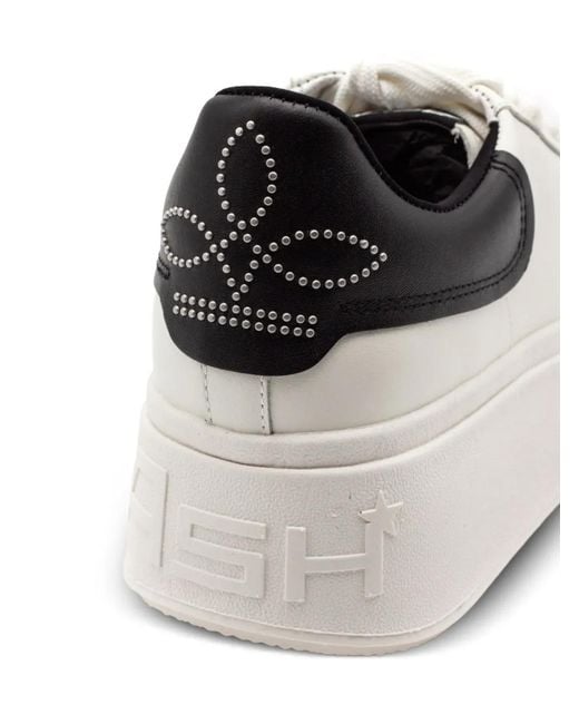 Ash White Moby Stud-Embellished Sneakers