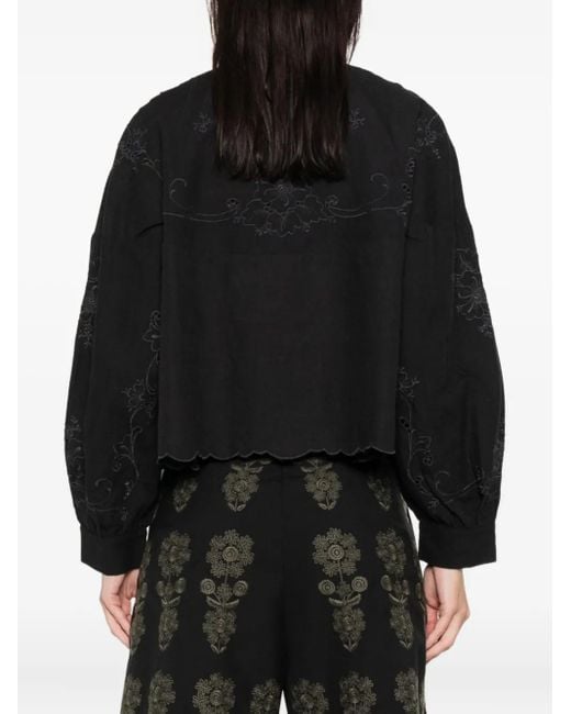 Antik Batik Black Carmina Bluse