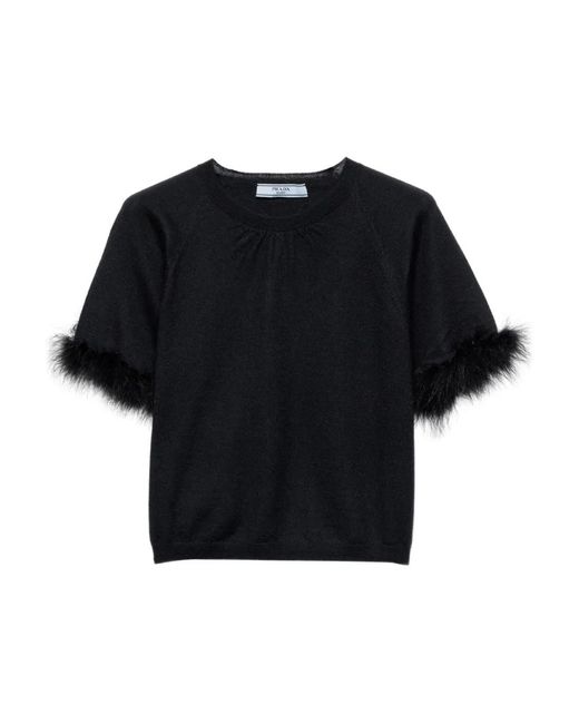 Prada Black Cashmere Top