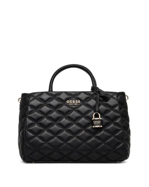 Guess Black Tote Bag mit Logo-Schriftzug