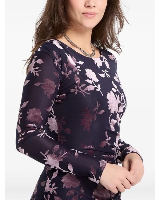 Desigual Purple Floral-Print Dress
