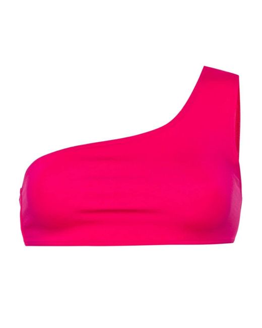 Eres Pink Symbole One-Shoulder-Bikinioberteil