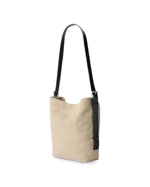 Lemaire White Small Belted Tote Bag