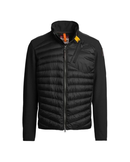 Parajumpers Black Quilted-Panel Jacket for men