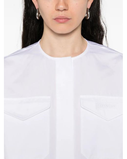 Givenchy Blouse Met Trekkoord En Zak in het White