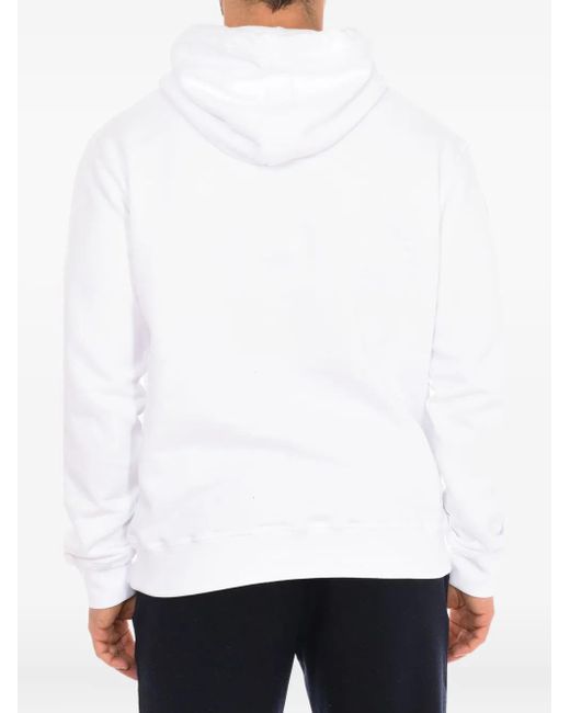 DSquared² White Logo-Print Hoodie for men