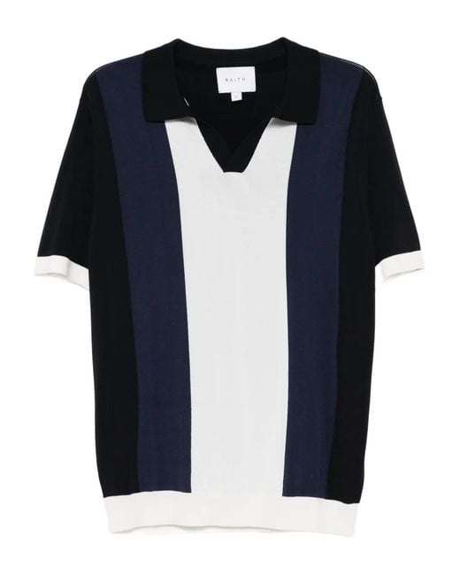 Raith Poloshirt Met Colourblocking in het Blue voor heren