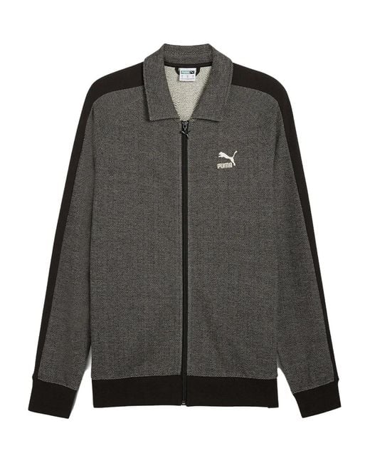 PUMA Black T7 Track Jacket for men