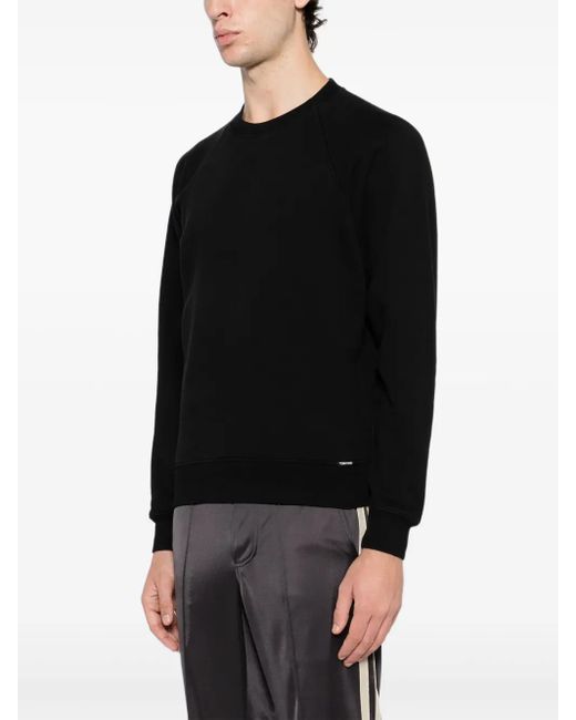 Tom Ford Black Logo-Patch Sweatshirt for men