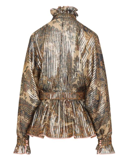 Valentino Garavani Natural Voyage Imaginaire-Print Shirt