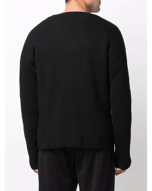 Off-White c/o Virgil Abloh Black Diag Stripe Round-Neck Jumper for men
