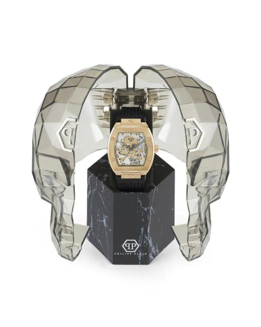 Philipp Plein White The $Keleton Watch for men