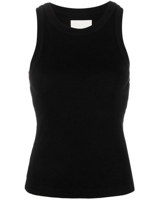 Citizens of Humanity Black Sleeveless Ribbed Top