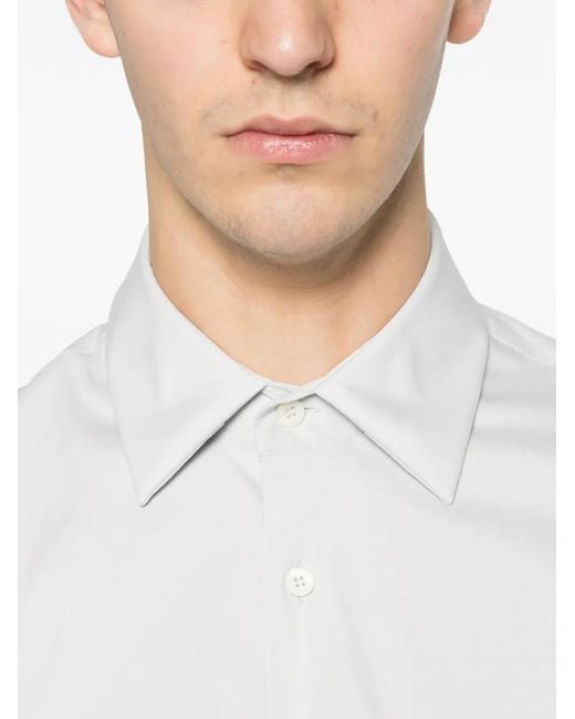 Prada Klassisches Hemd in White für Herren