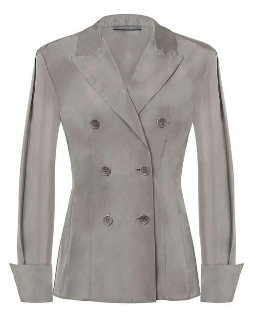 Alberta Ferretti ダブルジャケット Gray